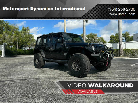 2017 Jeep Wrangler Unlimited for sale at Motorsport Dynamics International in Pompano Beach FL