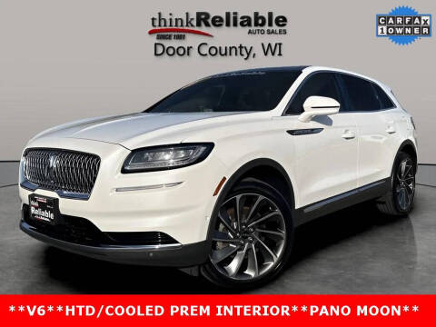 2022 Lincoln Nautilus for sale at RELIABLE AUTOMOBILE SALES, INC in Sturgeon Bay WI