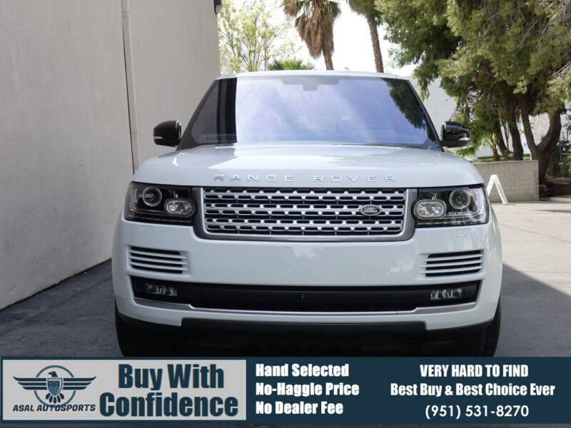 2016 Land Rover Range Rover for sale at ASAL AUTOSPORTS in Corona CA