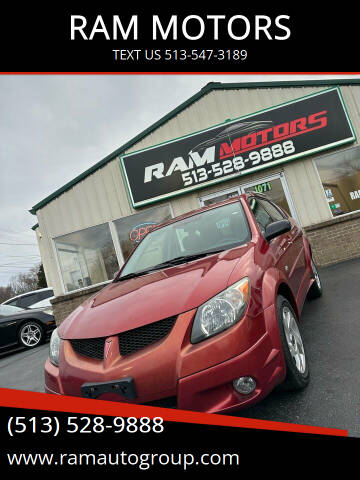 2004 Pontiac Vibe for sale at RAM MOTORS in Cincinnati OH