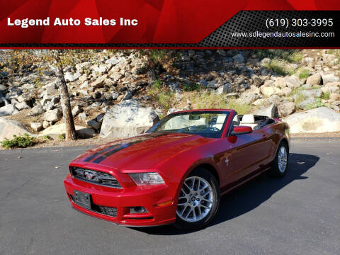 2014 Ford Mustang for sale at Legend Auto Sales Inc in Lemon Grove CA