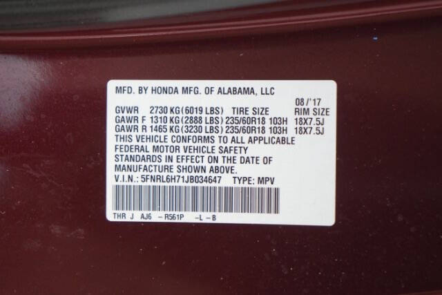 2018 Honda Odyssey EX-L