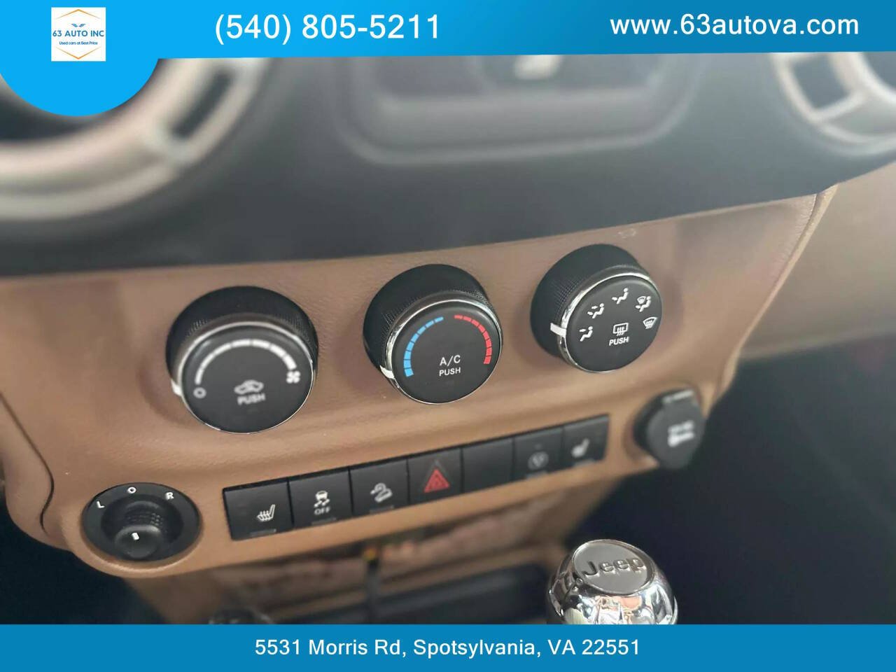 2015 Jeep Wrangler Unlimited for sale at 63 Auto Inc in Spotsylvania, VA