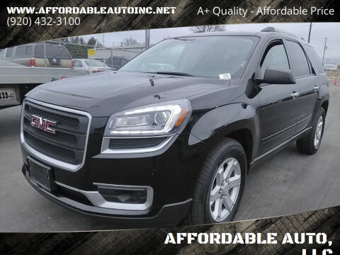 2016 GMC Acadia for sale at AFFORDABLE AUTO, LLC in Green Bay WI