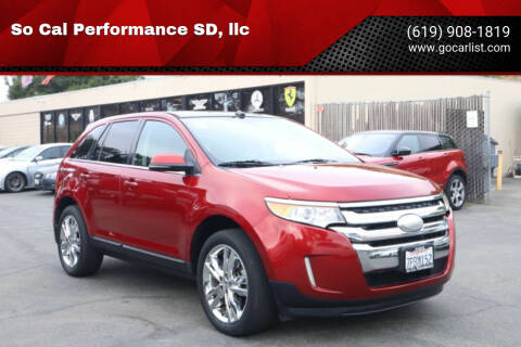 2013 Ford Edge for sale at So Cal Performance SD, llc in San Diego CA
