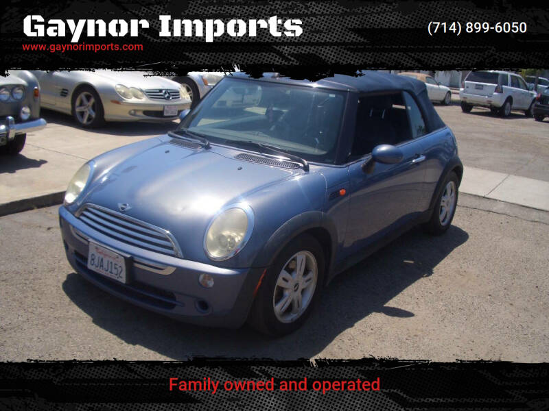 2007 MINI Cooper for sale at Gaynor Imports in Stanton CA