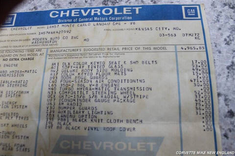 1976 Chevrolet Monte Carlo