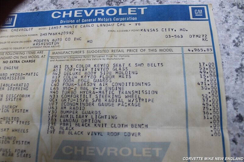 1976 Chevrolet Monte Carlo