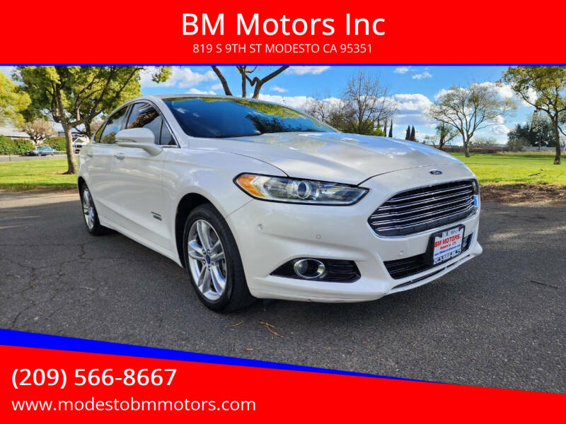 2016 Ford Fusion Energi for sale at BM Motors Inc in Modesto CA