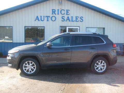 2017 Jeep Cherokee for sale at Rice Auto Sales in Rice MN