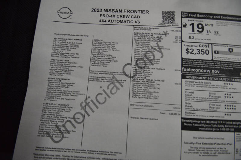 2023 Nissan Frontier PRO-4X photo 14