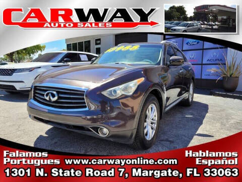 2012 Infiniti FX35 for sale at CARWAY Auto Sales in Margate FL