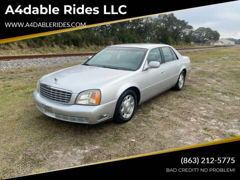 2002 Cadillac DeVille for sale at A4dable Rides LLC in Haines City FL
