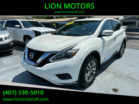 2018 Nissan Murano for sale at LION MOTORS in Orlando FL