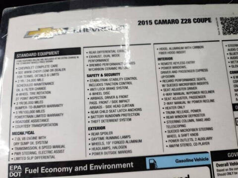 2015 Chevrolet Camaro Z28