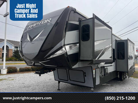 2019 Keystone Raptor Toy Hauler for sale at Just Right Camper And Truck Sales in Panama City FL