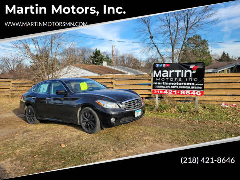 2013 Infiniti M37 for sale at Martin Motors, Inc. in Chisholm MN