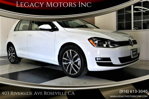 2016 Volkswagen Golf for sale at Legacy Motors Inc in Roseville CA