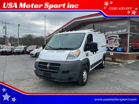 2018 RAM ProMaster for sale at USA Motor Sport inc in Marlborough MA
