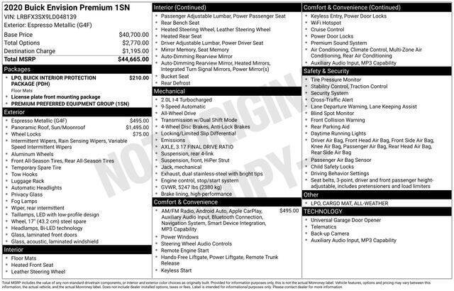 2020 Buick Envision Premium