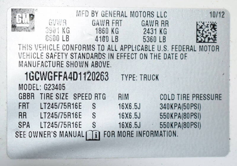 2013 Chevrolet Express 2500