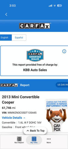 2013 MINI Convertible Cooper