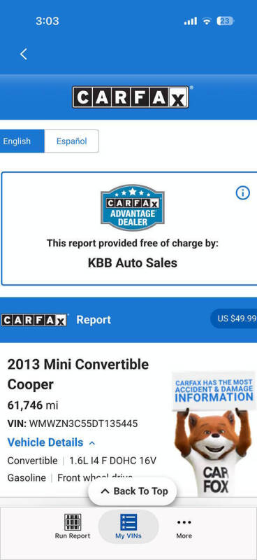 2013 MINI Convertible Cooper