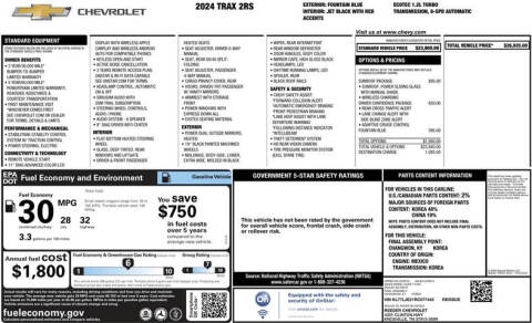 2024 Chevrolet Trax RS