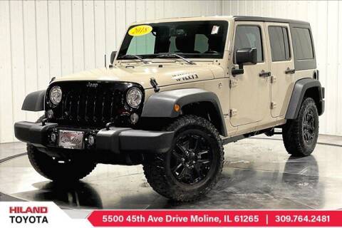 2018 Jeep Wrangler JK Unlimited for sale at HILAND TOYOTA in Moline IL