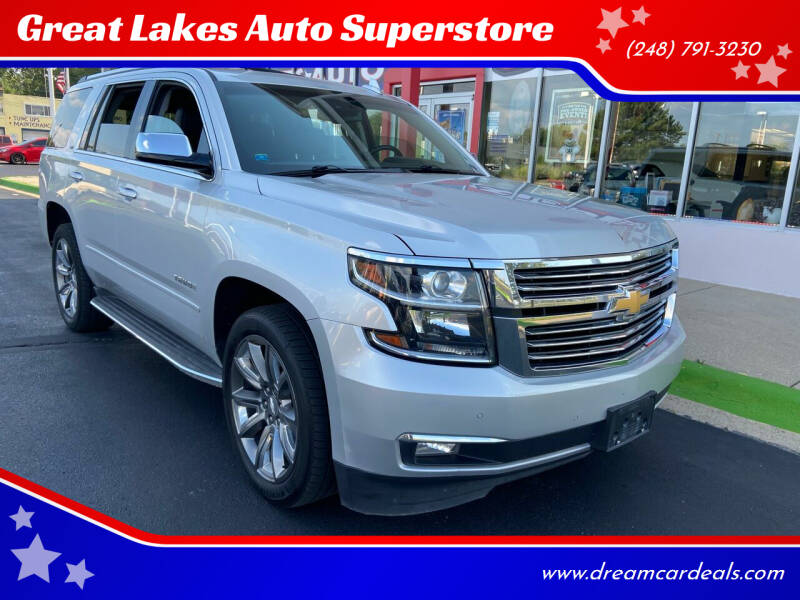 2015 Chevrolet Tahoe for sale at Great Lakes Auto Superstore in Waterford Township MI
