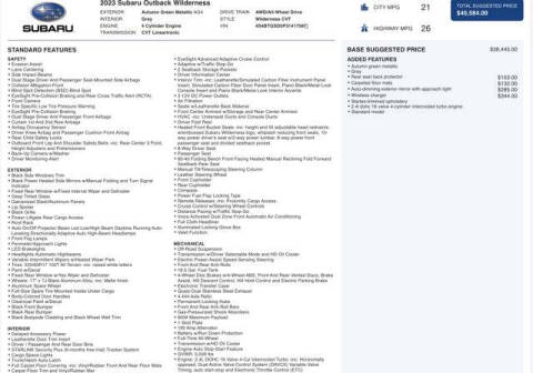 2023 Subaru Outback Wilderness