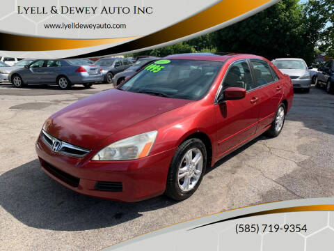 2007 Honda Accord for sale at Lyell & Dewey Auto Inc in Rochester NY