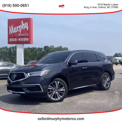 2019 Acura MDX for sale at Murphy Motor Co of Oxford in Oxford, NC