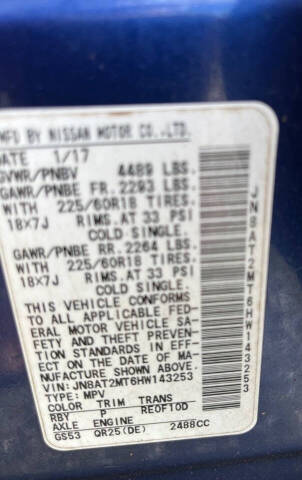 2017 Nissan Rogue SL