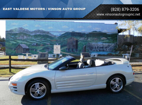 2005 Mitsubishi Eclipse Spyder for sale at EAST VALDESE MOTORS / VINSON AUTO GROUP in Valdese NC