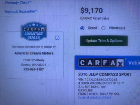 2016 Jeep Compass Sport