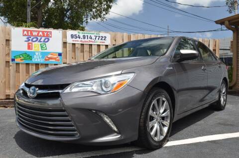 2017 Toyota Camry Hybrid for sale at ALWAYSSOLD123 INC in Fort Lauderdale FL