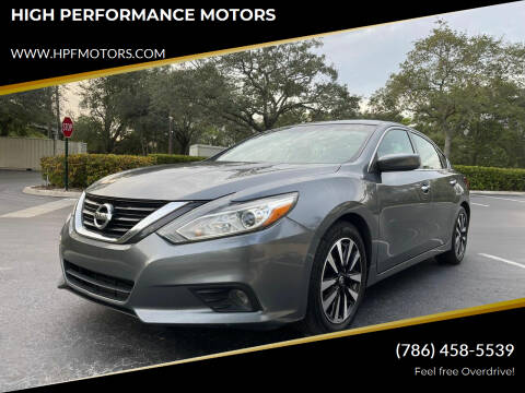2018 Nissan Altima for sale at HIGH PERFORMANCE MOTORS in Hollywood FL