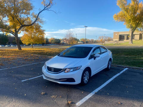 2013 Honda Civic for sale at QUEST MOTORS in Englewood CO