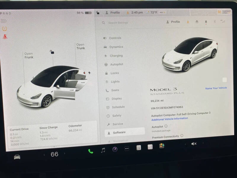2021 Tesla Model 3 Standard Range Plus