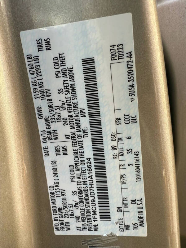 2017 Ford Escape Titanium