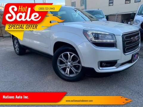 2013 GMC Acadia for sale at Nations Auto Inc. in Denver CO