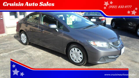 2014 Honda Civic for sale at Cruisin Auto Sales in Appleton WI