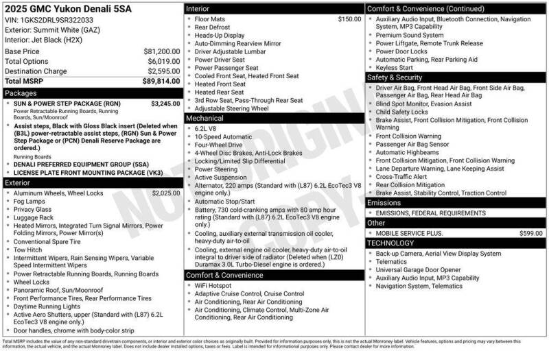2025 GMC Yukon Denali