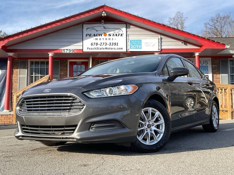 2016 Ford Fusion for sale at Peach State Motors Inc in Acworth GA