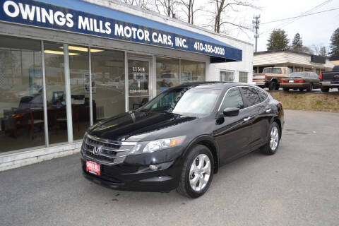 2012 Honda Crosstour for sale at Owings Mills Motor Cars in Owings Mills MD