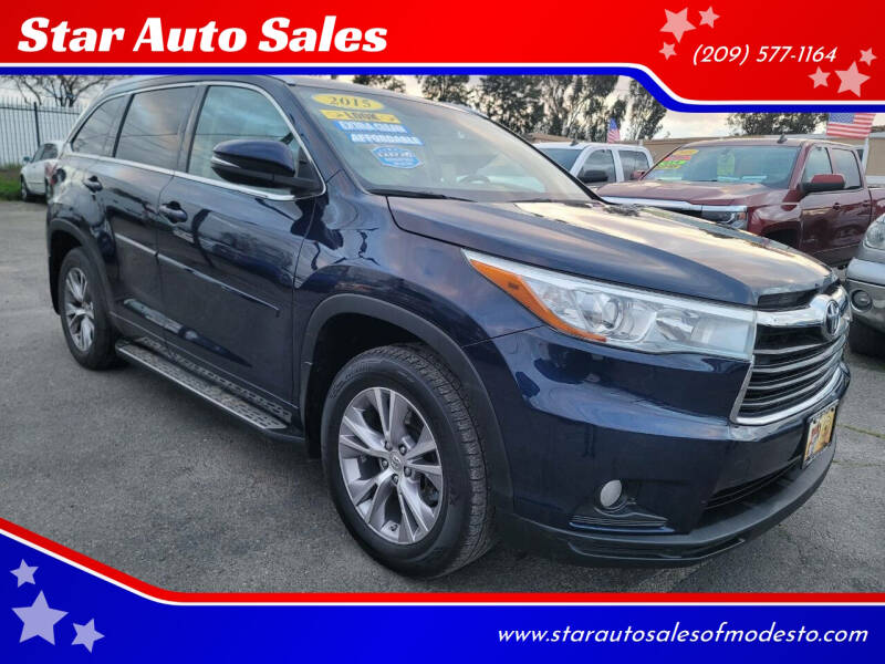 2015 Toyota Highlander for sale at Star Auto Sales in Modesto CA