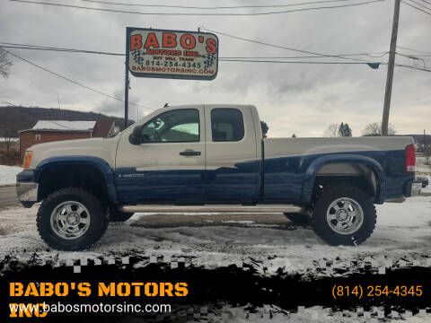 2008 GMC Sierra 1500 for sale at BABO'S MOTORS INC in Johnstown PA