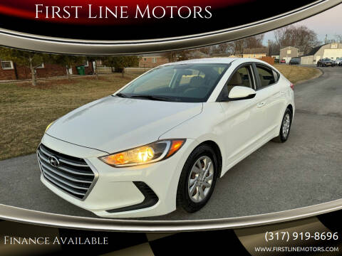 2017 Hyundai Elantra for sale at First Line Motors in Brownsburg IN