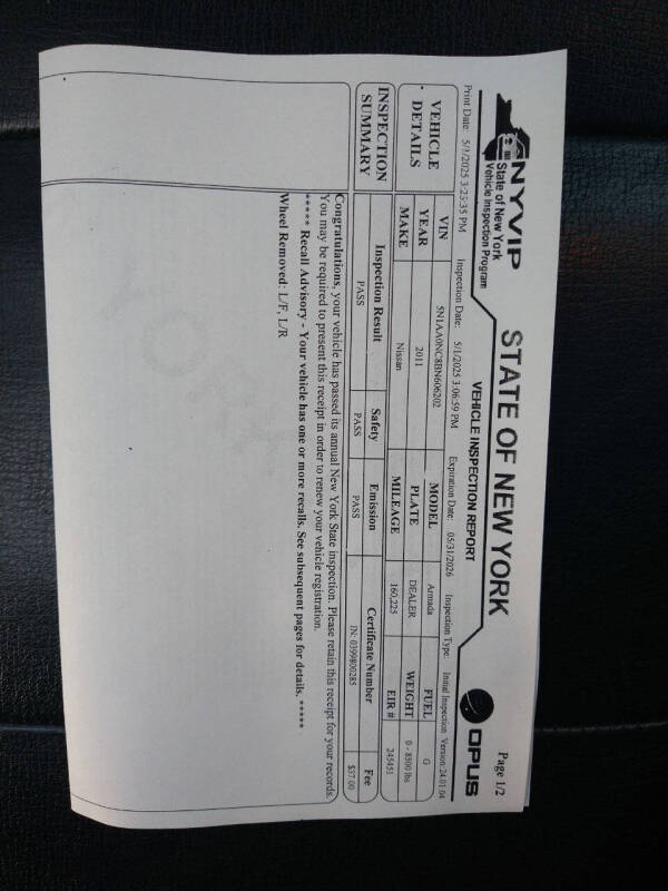 2011 Nissan Armada Platinum